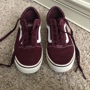 Burgundy  Vans